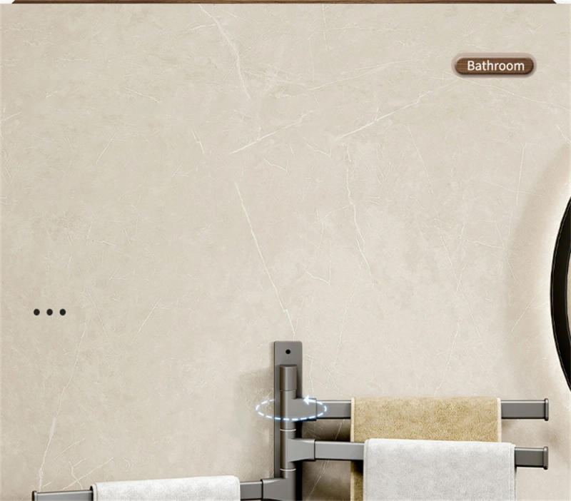 Description Picture 4 of itemGun Ash Rotating Towel Rack For Storage Bathroom Wall Hanging Shelf Multi-Pole Bathroom Rack Towel Bar