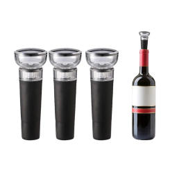 Leak-Free Wine Bottle Sealer Vacuum Pump Stopper Pourer Spout Decanter Wine Pour Aerator Wine Stopper Bar Accessories