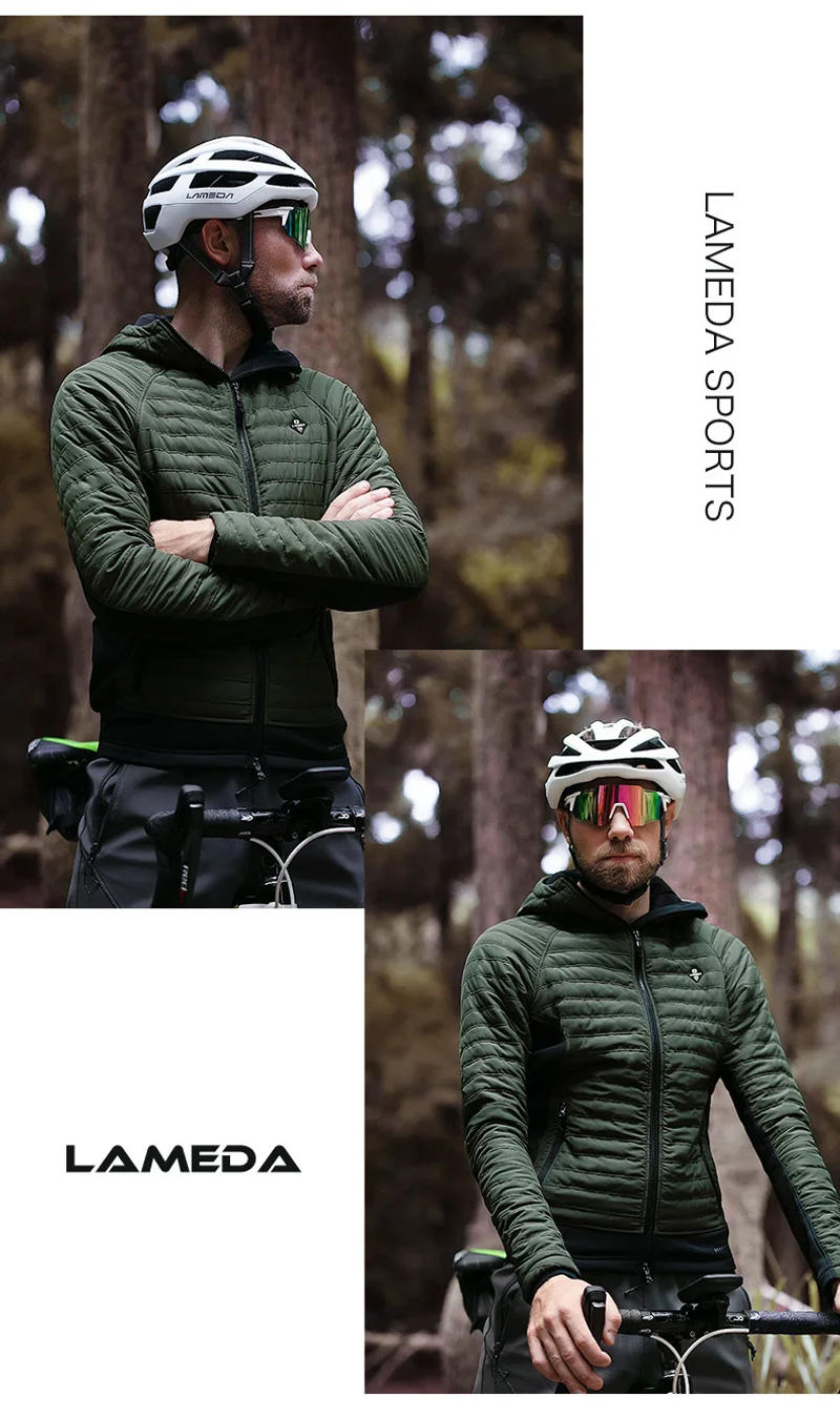Description Picture 5 of itemLameda Men's Cycling Jacket -10℃ Windproof Thermal Cotton Waterproof Cycling Jacket Keep Warm Thickened Bicycle Jersey