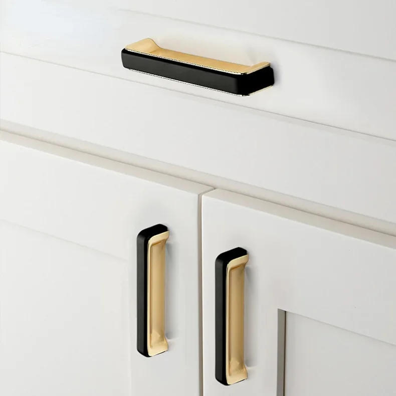 Description Picture 5 of itemHandles Drawer Cabinet Furniture Kitchen Handles for Cabinet Knob Door Drawer Furniture Kitchen Knob Black White Golden Hardware