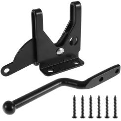 High Quality Gate Latch Self Locking Heavy Duty Gate Catch Resistant Security Door Lock Automatic Lever Door Latch with Screws