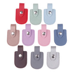 1PC PU Nipper Protective Cover Scissors Sheath Safety Leather Cover Protector Pedicure Manicure Tools Dead Skin Tweezers Cap