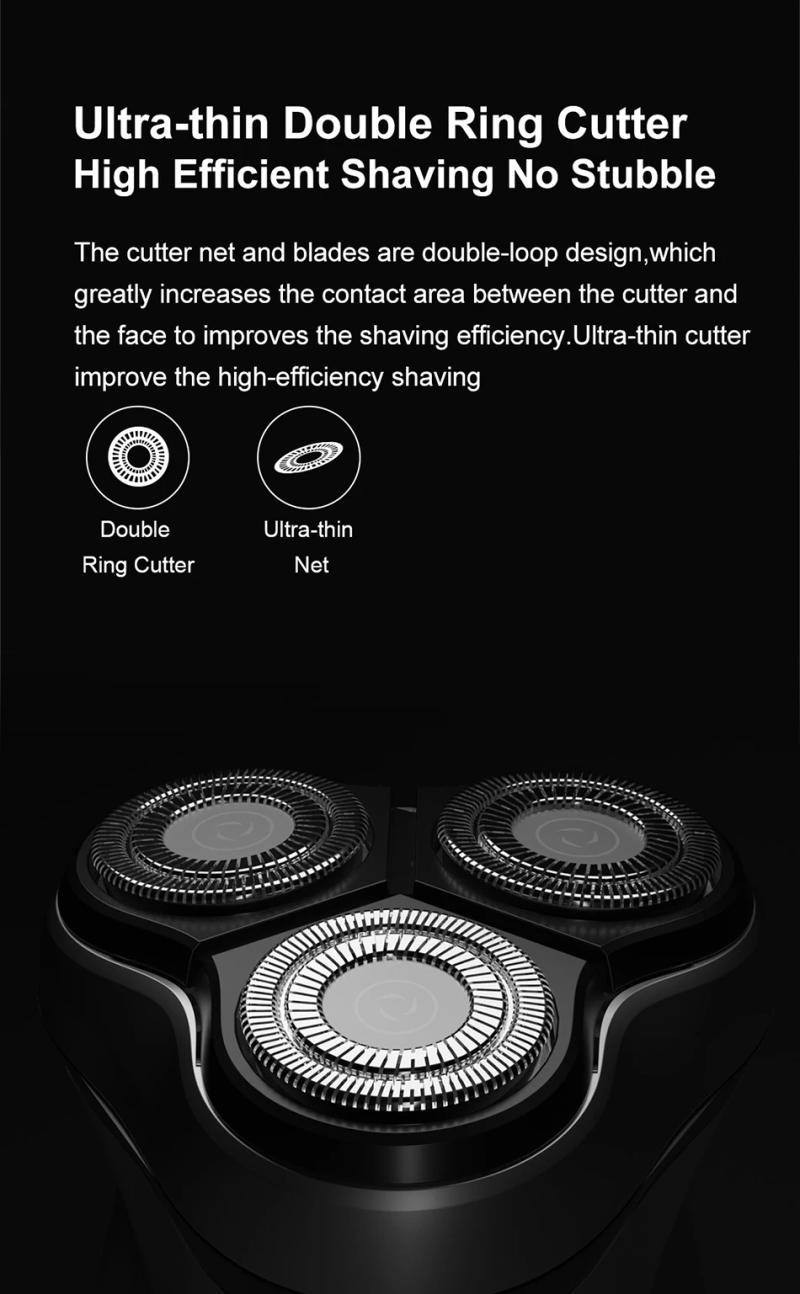 Description Picture 6 of itemENCHEN Blackstone Electrical Rotary Shaver for Men 3D Floating Blade Washable Type-C USB Rechargeable Shaving Beard Machine