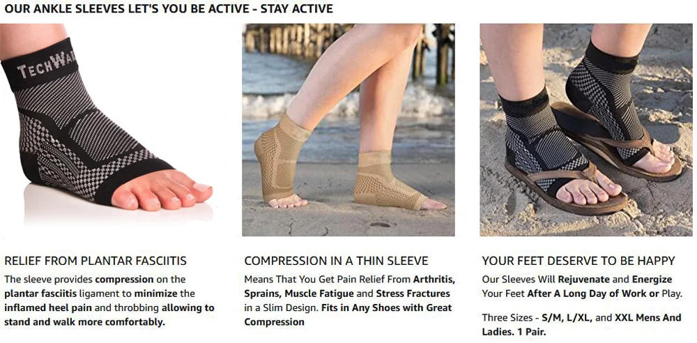 Description Picture 5 of item1Pair Plantar Fasciitis Socks,Ankle Brace Compression Support Sleeves & Arch Support Foot Compression Sleeves,Achilles Tendoniti