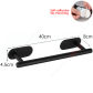 Towel rack black
