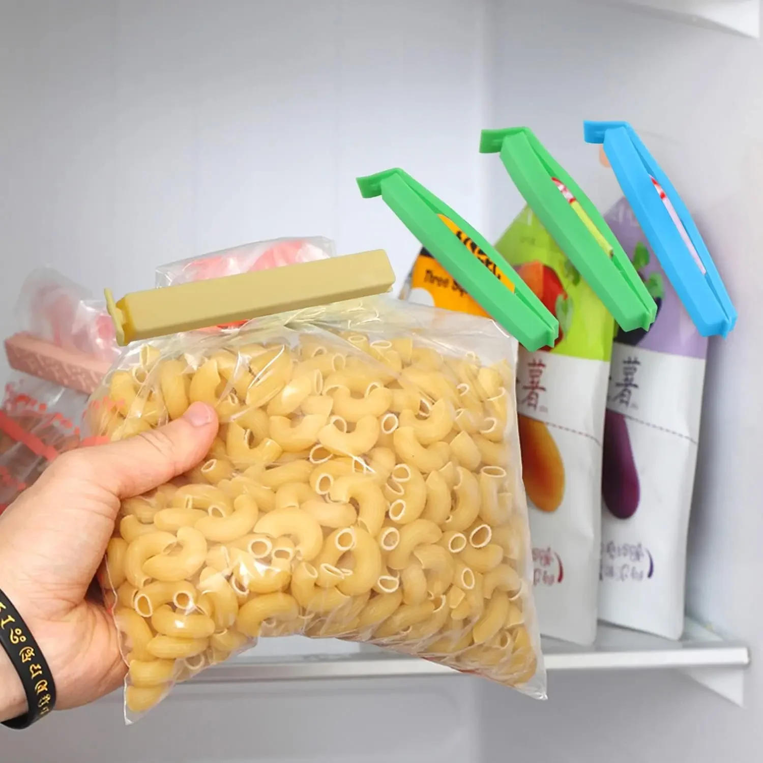 Description Picture 6 of item5PCS Portable Kitchen Storage Food Snack Seal Sealing Bag Clips Sealer Clamp Plastic Tool Kitchen Accessories Food Bag Clips