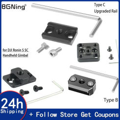 Stabilizer Rail Extension Holder Adapter Monitor Mounting Plate M4 Screw 1/4 ARRI for DJI Ronin S SC Handheld Gimbal Magic Arm