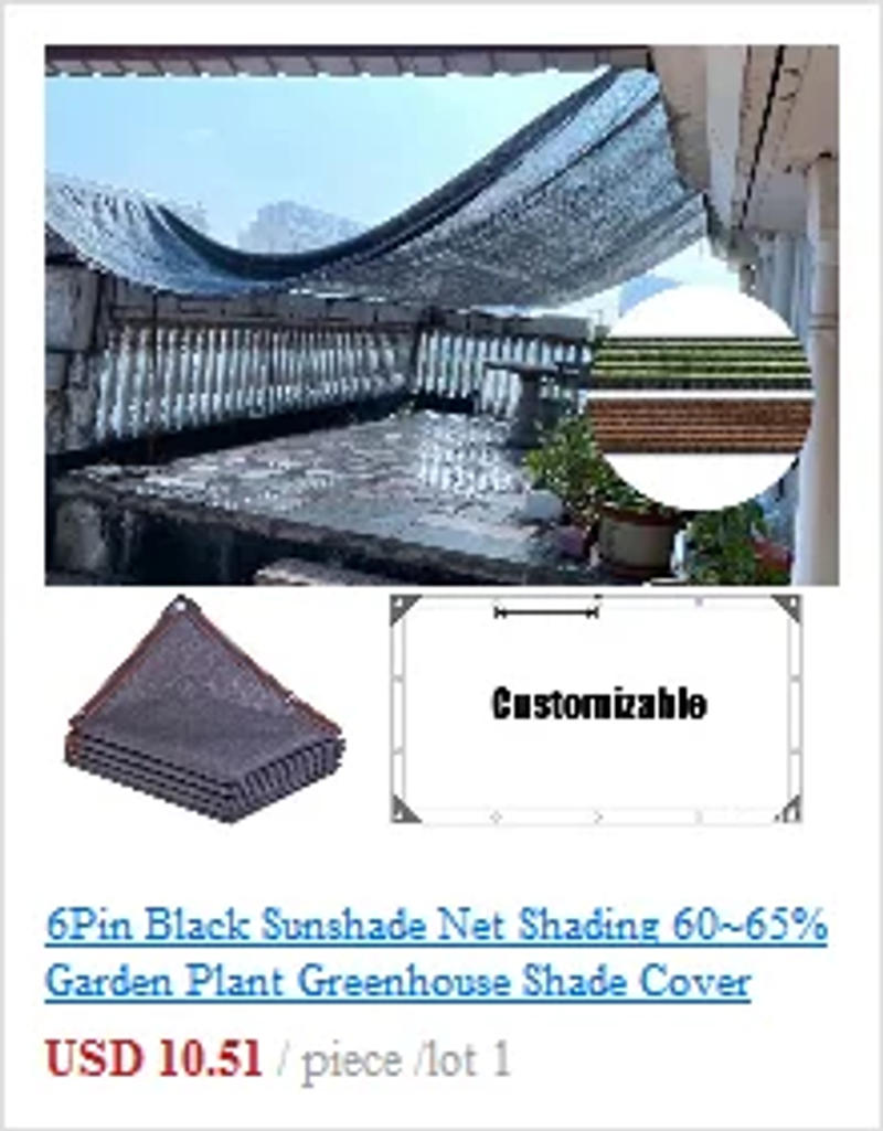 Description Picture 3 of itemOutdoor Black HDPE Sun Shade Net Garden Buildings Shelter Gazebo Awnings Pergola Sunshade Net Swimming Pool Camping Tent Awning