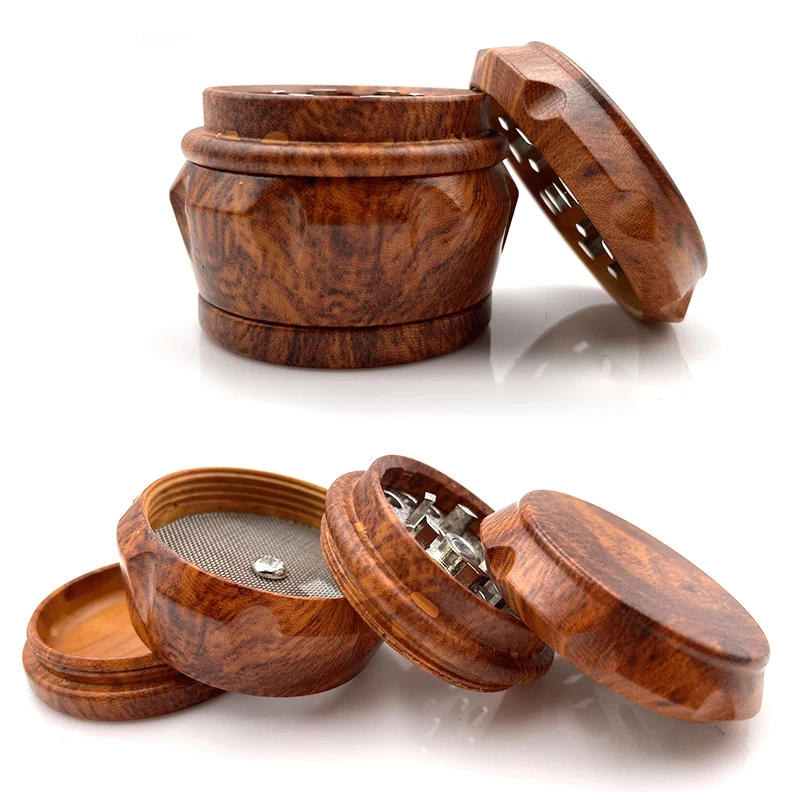 Description Picture 4 of itemResin Herb Grinder Machine 4 Layers Wooden Herb Mills 40mm Tobacco Crusher 1.57 inch Hand Mills Smoke Crucher
