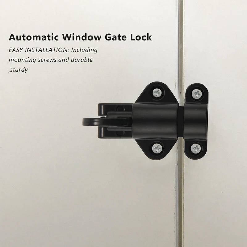 Description Picture 5 of itemAluminum Alloy Security Automatic Window Gate Lock Spring Bounce Door Bolt Latch