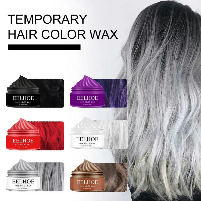 Description Picture 2 of itemEEIHOE Grandma Gray Colorful Hair Wax Hair Mud Long Lasting Setting Natural Fluffy Color Color Color Dye Hair Wax Wholesale Make