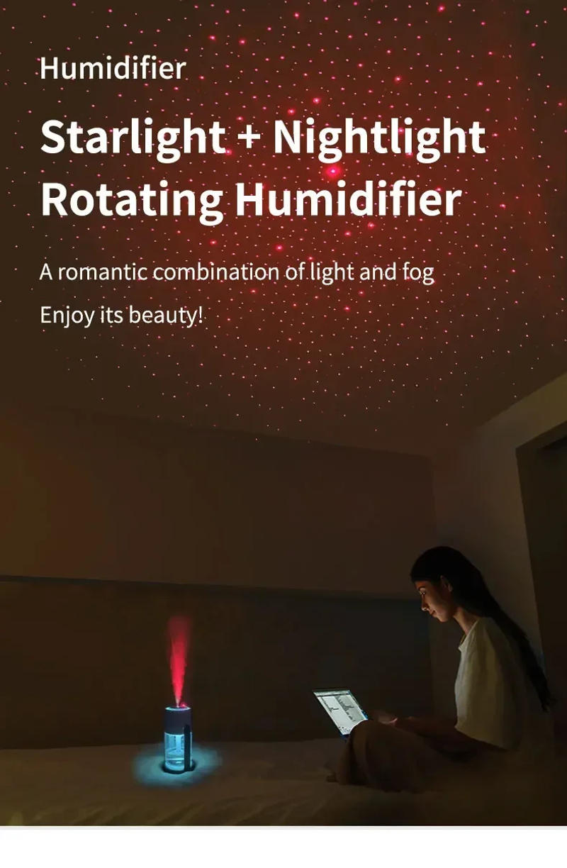 Description Picture 2 of itemXiaomi Starry Sky Lights Humidifier Aromatherapy Essential Oil Usb Creative Car Air Humidifier Household Water Refill Atomizer