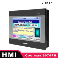 Coolmay Hmi Display Screen Panel 7 Inch TK6070FH 1024*600px Human Machine Interface Display Calendar Support Sealed in Box