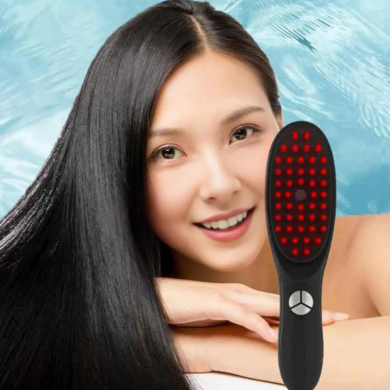 Description Picture 6 of item1 Set Massage Comb Durable PC ABS Scalp Absorption Massage Tool Anti-stress Relaxing Scalp Massage Spray Brush for Healthy Hair