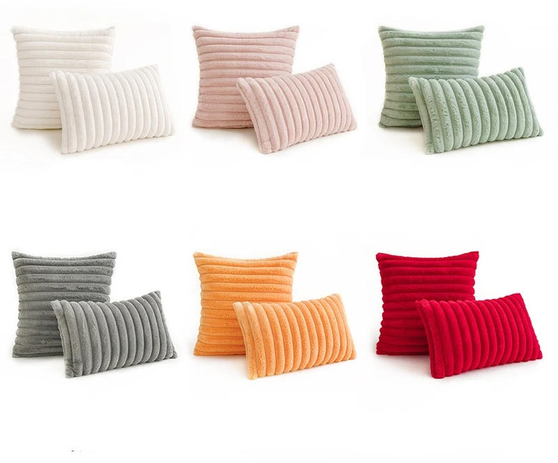 Description Picture 3 of itemSuper Soft Plush Pillow Case Winter Throw Cushion Cover for Sofa and Bedside, Living Room Nordic Decorations Rectangle Cover