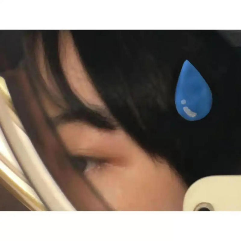 Description Picture 5 of item1~10PCS Cute Spoof Speechless Sweating Hairpin Water Droplets Hair Accessories Bangs Clip Headdress Styling Tool Children