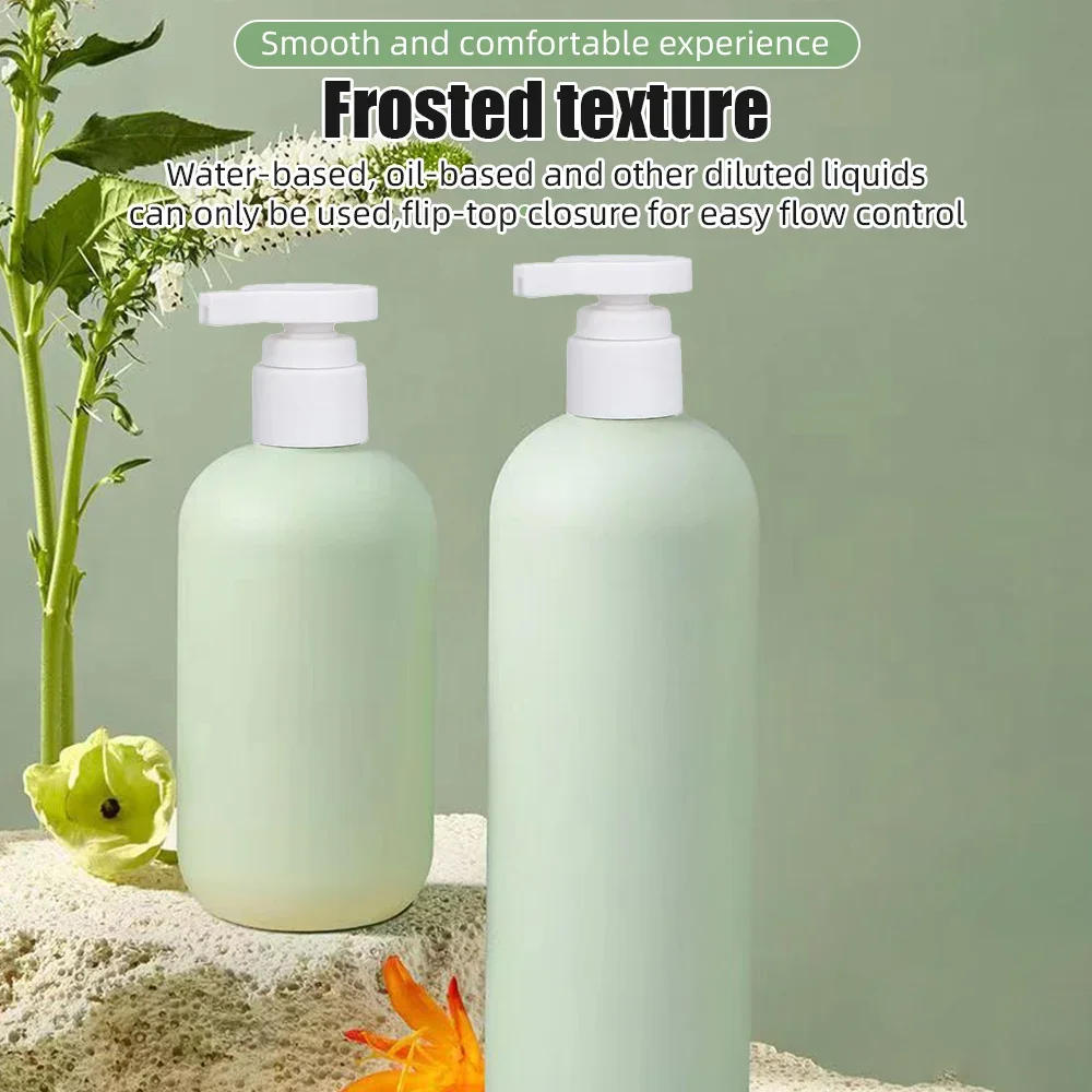 Description Picture 4 of item500/300ML Soap Dispenser Plastics Refillable Shampoo Pump Bottle Lotion Container Shower Gel Soap Pump Can Bathroom Accessories