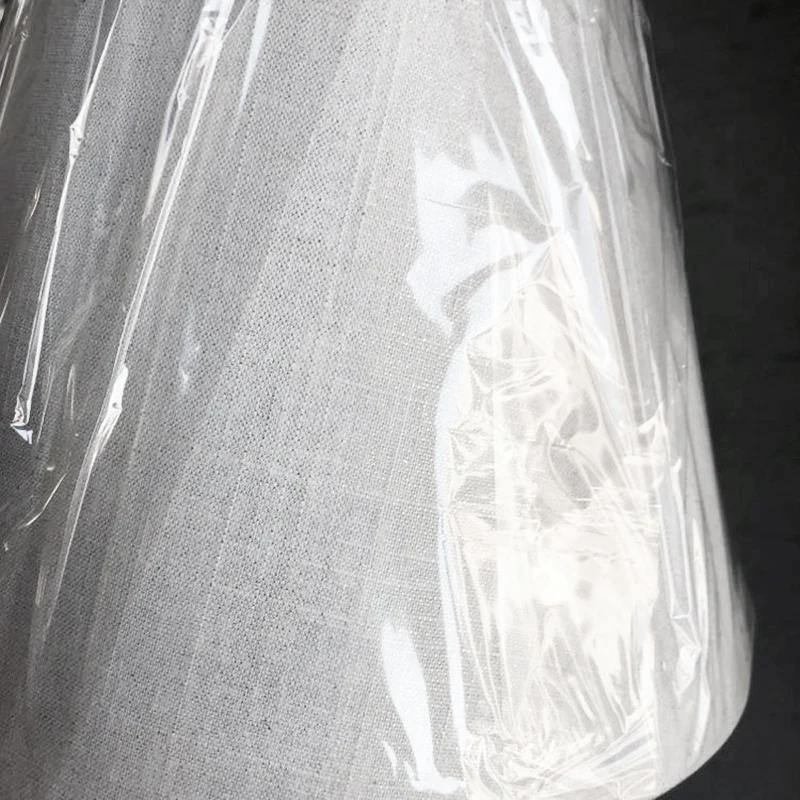 Description Picture 6 of itemLamp Shade Linen Fabric White Lamp Shade Small 5 Inch Top Diameter X 9 Inch Bottom Diameter X 7 Inch Tall (White With Gold Threa