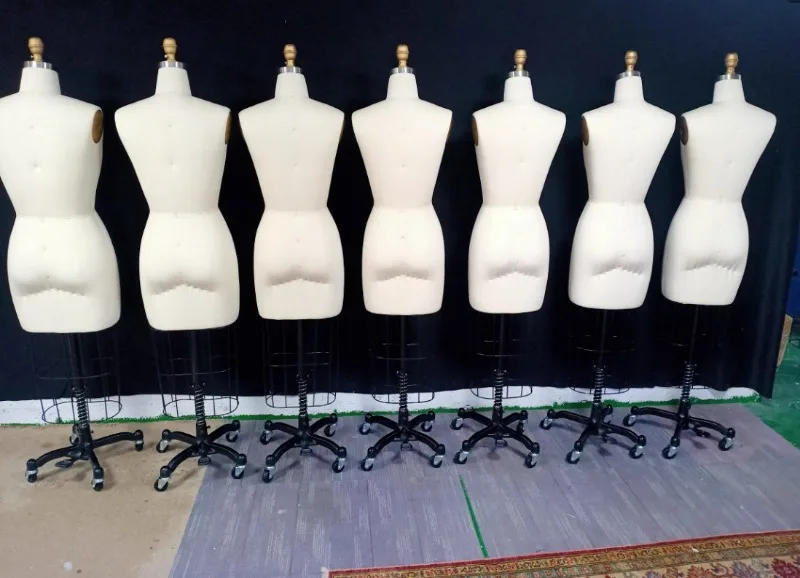 Description Picture 4 of itemThree-dimensional Mannequins Sewing Supplies Upper Body Adjustable Wedding Dress Mannequin Movable Clothing Store Model Rack A