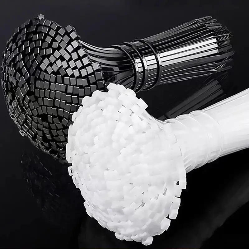 Description Picture 5 of item500/100Pcs Plastic Nylon Cable Ties Self-locking Cord Ties Straps Adjustable Cables Fastening Loop Home Office Wire Zip Ties