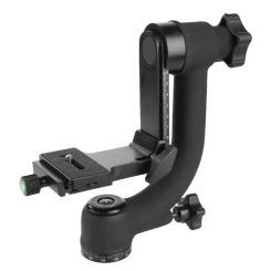 Panoramic Gimbal Head Pan Tilt Aluminum Professional 360 Degree Tripod Head Quick Release Plate For DSLR Camera Telephoto Lens