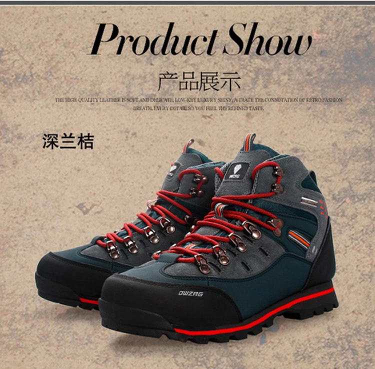Description Picture 5 of item2025 New Waterproof Hiking Boots Men Shoes Summer Trekking Mountain Shoes Walking Boots Big Men Outdoor Footwear Climbing Winter