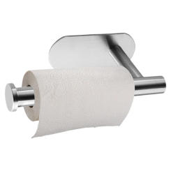 Stainless Steel Paper Towel Holder No Drilling Baseball Cap Hanger Self Adhesive Wall Mounted Hat Organizer Bathroom Accessories