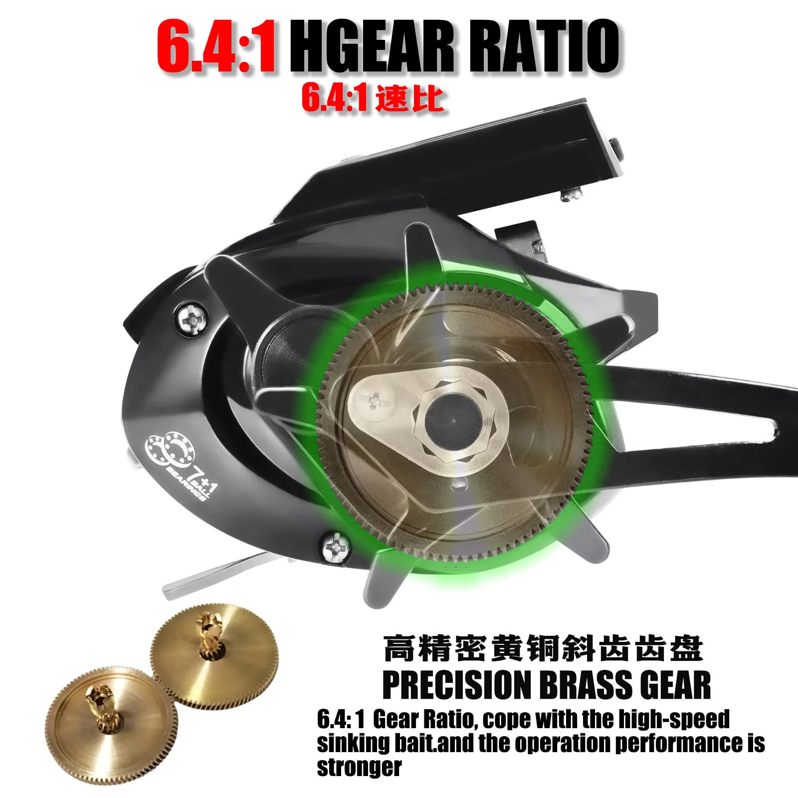 Description Picture 5 of itemLarge Wide-Body Digital Display Baitcasting Reel (for Sea/Boat/Lure/Ice Fishing, Snakehead-Specific, Cross-Border)