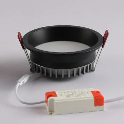 Recessed LED Downlight Ceiling Lamp Ultra-thin High CRI Deep Anti-Glare Black White Aluminum 110V 220V Dimmable Indoor Light