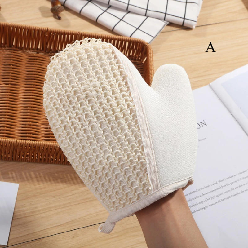 Description Picture 3 of itemBath Body Scrub Gloves Exfoliating Back Gloves Dead Skin Remover Double Sided Shower Brush Massage Cleansing Towel Bathing Tools