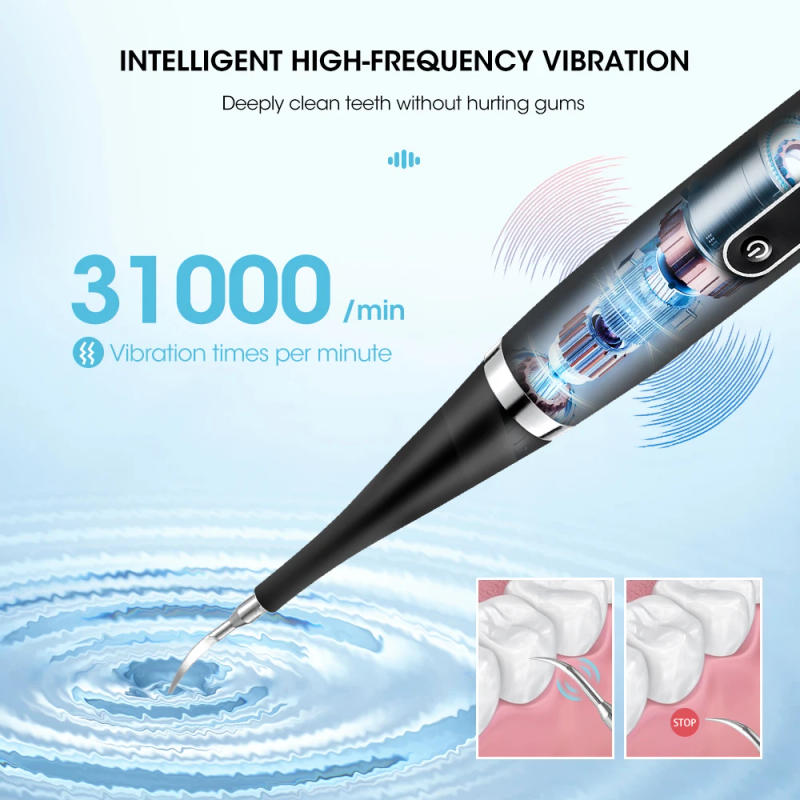 Description Picture 3 of itemPortable Electric Sonic Dental Scaler Tooth Cleaner Calculus Stains Tartar Remover Dentist Teeth Whitening Oral Care Kit Tools