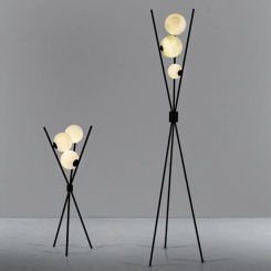 Nordic LED Floor Lights 3D Moon Table Standing Light for Living Bedroom Bedside Light Tripod Lamp Loft Room Decor Desk Light