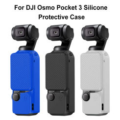 Silicone Case Protective Cover Anti-Scratch Protective Housing Shell Waterproof for DJI Osmo Pocket 3 Gimbal Lens Cap