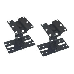 2Pcs Speaker Wall Mounted Hanging Shelves Metal Universal Surround Sound Adjustable Holders for Study Room Bedroom Indoor Hotel