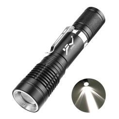 Flashlight LED Waterproof scuba Diver Diving Flashlight underwater Flash Light camping With clip and handstrap