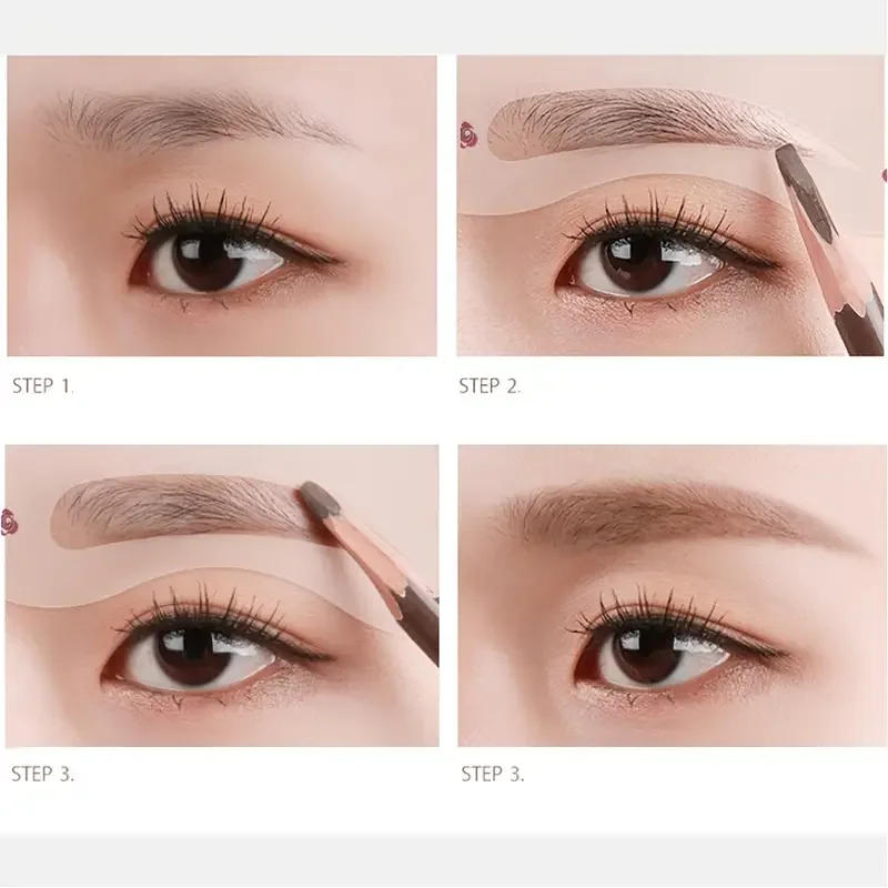 Description Picture 3 of item24 Styles Eyebrow Shaping Stencils - Grooming Kit for Women - Perfect for Beauty Modeling and Makeup Application