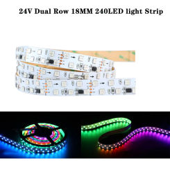 5050 Double Row 120 Light 24V18MM IC RGB Color Flowing Horse Light with flexible light dream magic color tape lamp LED Light Str