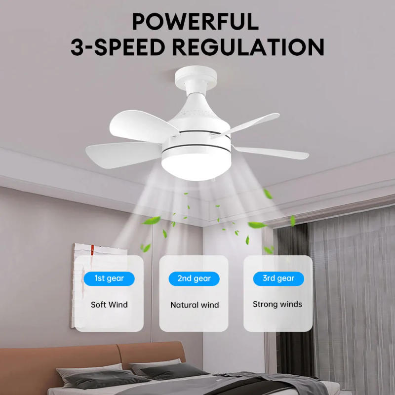 Description Picture 4 of itemLED 50w Ceiling Fan Light E27 With Remote Control For Dimming, Suitable For Living Room, Study, Household Use, 85-265V