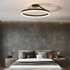 Modern LED Ceiling Light 60CM 74W Living Room Home Decor Circular Lamps Fixtures Living Room Bedroom Indoor Led Lighing Lustre