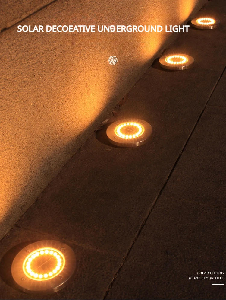 Description Picture 2 of item1/6Pcs Solar Ground Lights Waterproof Outdoor, LED Underground Light Landscape Garden Lights for Pathway,Yard,Lawn,Driveway