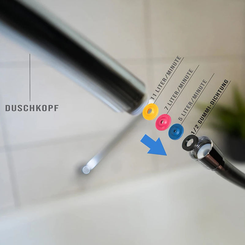 Description Picture 6 of item8pcs Rubber O Ring Set Gaskets Shower Flow Reducer Limiter Set Water Saving Hose Restrictor O Rubber Rings Set