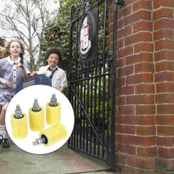 4 Pcs Track Wheel Volume Gate Door Pulley Garage Kit 1100X500X500CM Nylon Rolling Rail Sliding