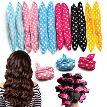 12pcs Sponge Curler DIY Hair Styling Tool Mushroom Curler Reuse Large Waves No Hair Damage Sleep Rollers Hair Women Girl