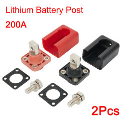 1Set 120A 150A 200A All-copper Lithium Battery Post High-current Copper Terminal Battery Connectors Energy Storage Terminals