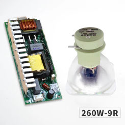 Mailepu best-selling shaking head light bulb 9R 260W ballast/power supply 9R 260W sharp beam/shaking head spotlight 9R MSD