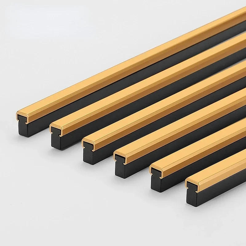 Description Picture 2 of itemBlack Gold Kitchen Cabinet Handles Wardrobe Door Long Handle Cupboard Door Pulls Drawer Knobs Fashion Furniture Hardware