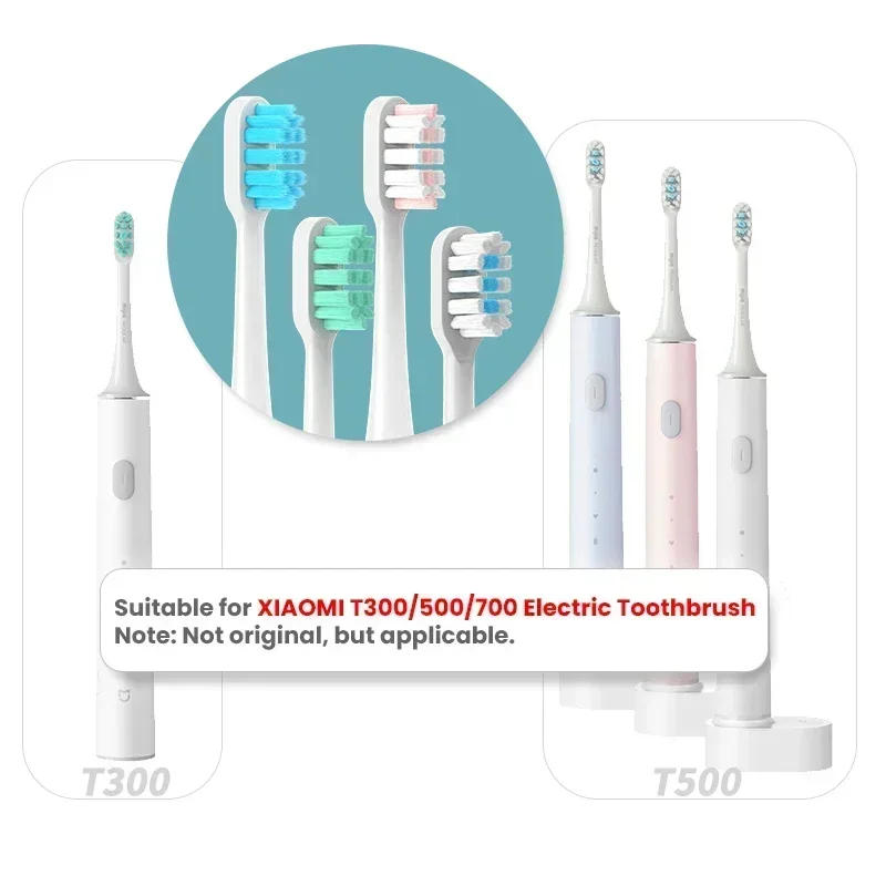 Description Picture 6 of item12PCS Replacement Brush Heads For XIAOMI MIJIA T300/T500/T700 Sonic Electric Tooth Soft Bristle Caps Vacuum Package Nozzles