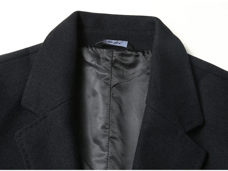 Description Picture 5 of itemNew Arrival Fashion Suepr Large Men's Coat Autumn Winter Long Casual Warm Woolen Jacket Plus Size XL 2XL 3XL 4XL 5XL 6XL 7XL 8XL