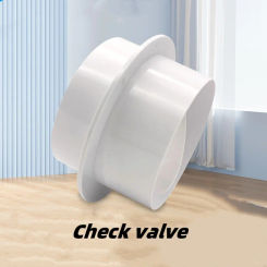 Round Pipe Check Valve Air Duct Check Ventilation Device Durable Exhaust Fan Hose Proof Ventilating Grill Kitchen Accessories