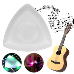 Guitar Touch Luminous Pick Musical Stringed Instrument Glowing Plectrum LED Glowing Guitar Pick for Bass Electric Guitarists